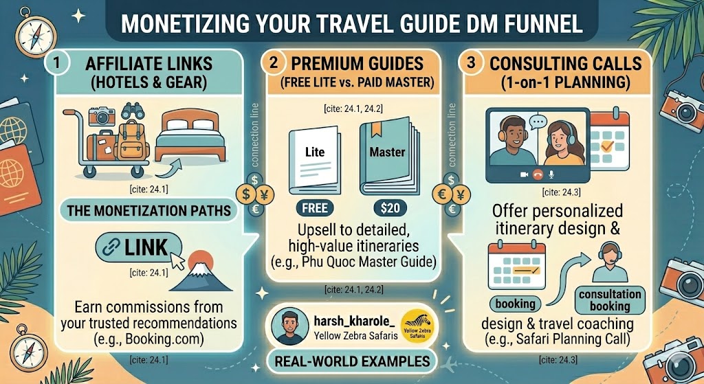 Monetizing Your Travel Guide DM Funnel